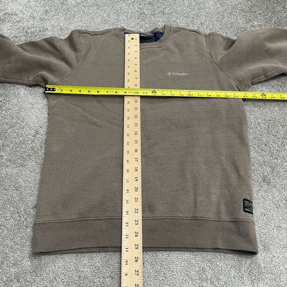 Columbia Hart Mountain Sweatshirt Mens Medium Brown Crew Neck Pullover Casual - Picture 6 of 11